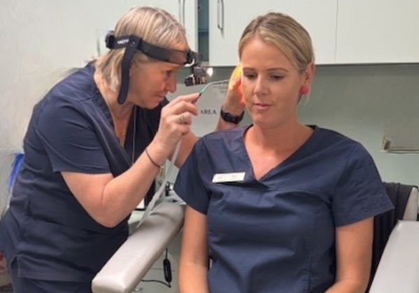 Chinchilla Medical Practice_Ear loupe in use_Website_600 x 420
